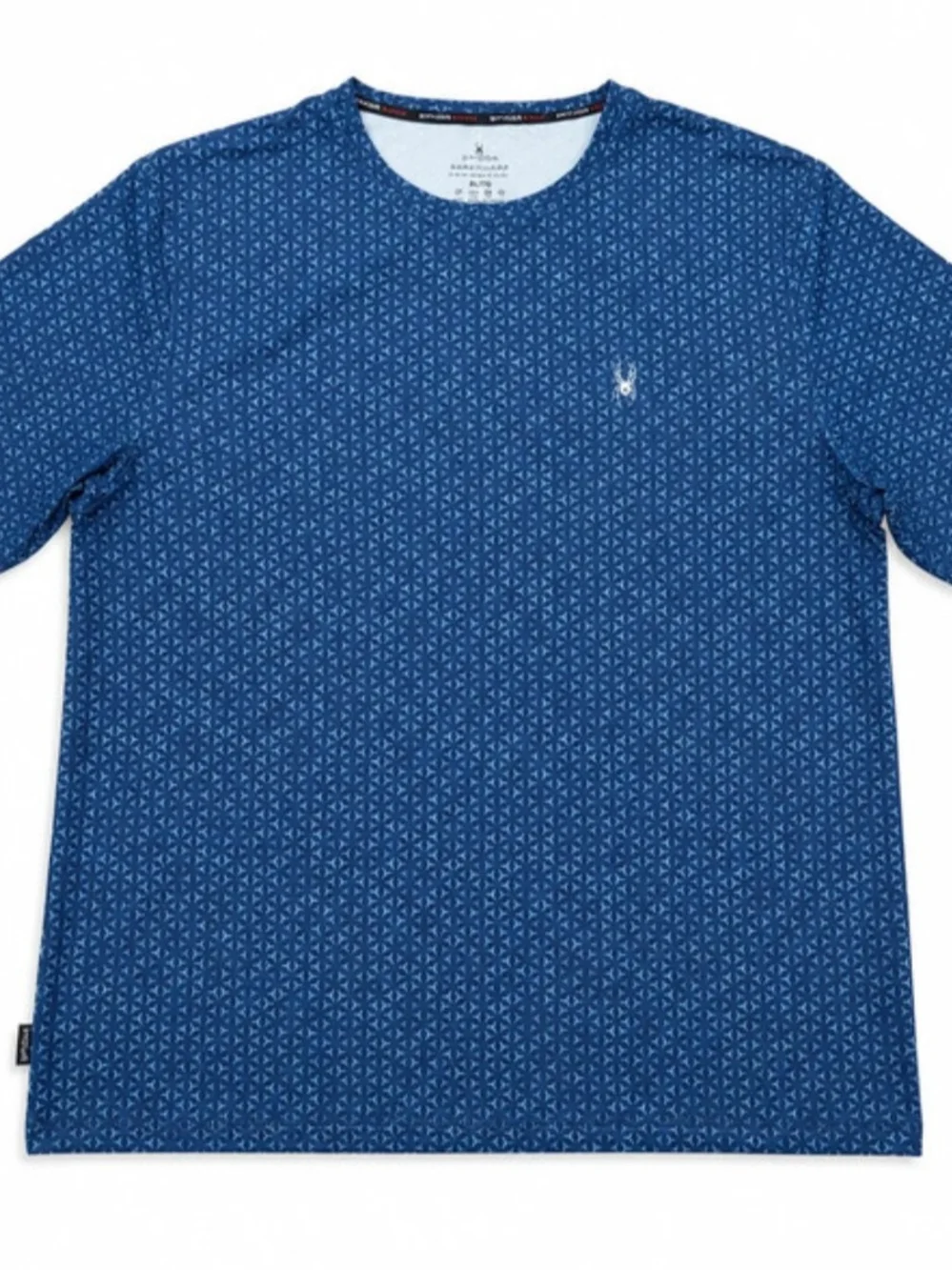 Spyder Swim Men’s Rash Guard Shirt L -Blue UPF 30+ T-Shirt